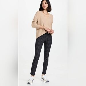 Theory Legging in Plaid Stretch Knit Pant Size 10